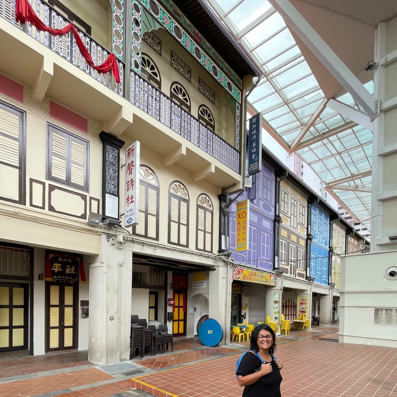 Rua de Chinatown em Singapura